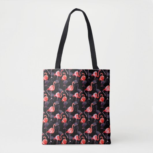 Rosa Flamingo-Taschen-Tasche Tasche (Vorderseite)