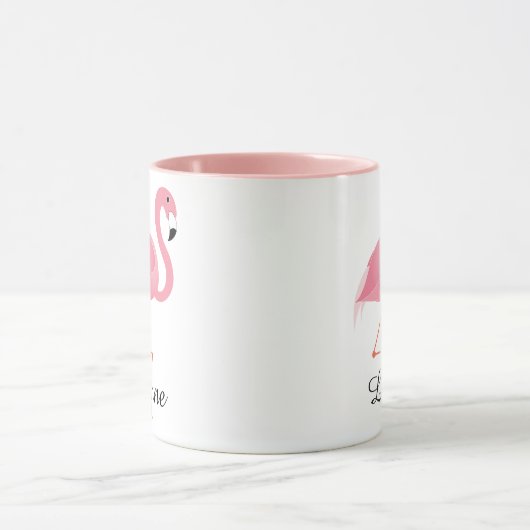 Rosa Flamingo Tasse (Zentrum)