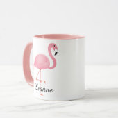 Rosa Flamingo Tasse (Vorderseite Links)
