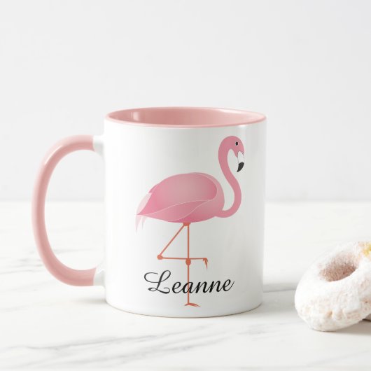 Rosa Flamingo Tasse (Mit Donut)