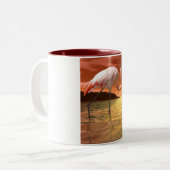 Rosa Flamingo-Tasse Floridas Zweifarbige Tasse (Vorderseite Links)