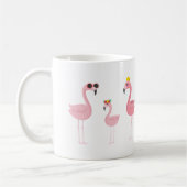 Rosa Flamingo-Tasse Kaffeetasse (Links)