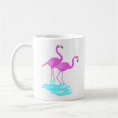 Rosa Flamingo-Tasse Kaffeetasse (Links)
