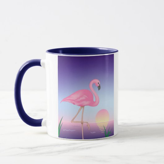 Rosa Flamingo-Tasse Tasse (Links)