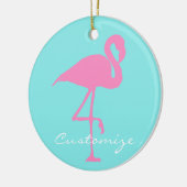 Rosa Flamingo Thunder_Cove Keramik Ornament (Links)