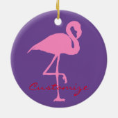 Rosa Flamingo Thunder_Cove Keramik Ornament (Hinten)