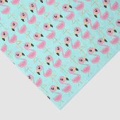 Rosa Flamingo Tropical 1. Geburtstag Party Seidenpapier (Ausschnitt)