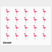 Rosa Flamingo Tropical Bird Stickers (Blatt)