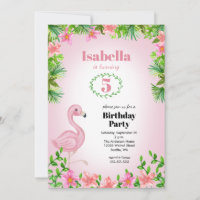 Rosa Flamingo Tropical Girls Geburtstag