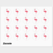 Rosa Flamingo Tropical Stickers (Blatt)