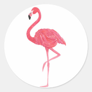 Rosa Flamingo Tropical Stickers
