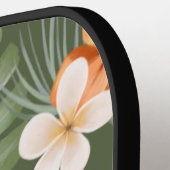 Rosa Flamingo Tropische Blume Pickleball Schläger (Linke Seite)