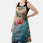 Rosa Flamingo tropische Persönlichkeit Schürze (InSitu)