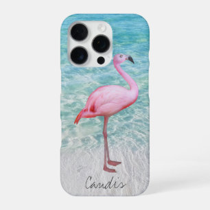 Rosa Flamingo Tropischer Strand Modern Fügen Sie I iPhone 16 Pro Hülle