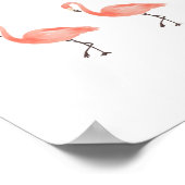 Rosa Flamingo tropisches Kinderzimmer Dekoration (Ecke)