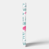 Rosa Flamingo und tropische Blume G7 Case-Mate iPhone Hülle (Rückseite / Rechts)