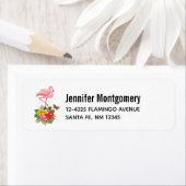 Rosa Flamingo und tropischer Hibiskus Extravagant (Insitu)