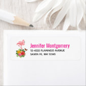 Rosa Flamingo und tropischer Hibiskus Extravagant (Insitu)