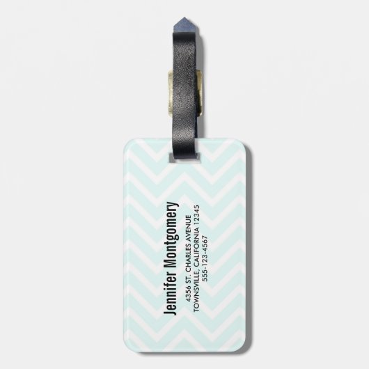 Rosa Flamingo und tropischer Hibiskus Extravagant Gepäckanhänger (Rückseite vertikal)