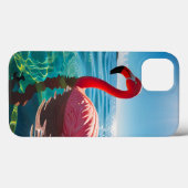 Rosa Flamingo unter dem Himmel Case-Mate iPhone Hülle (Rückseite (Horizontal))