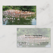 Rosa Flamingo Visitenkarte (Vorne/Hinten)