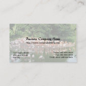 Rosa Flamingo Visitenkarte (Rückseite)