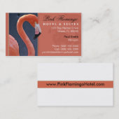 Rosa Flamingo-Visitenkarte Visitenkarte (Vorne/Hinten)