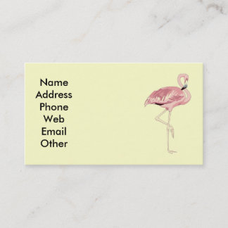 Rosa Flamingo-Visitenkarten Visitenkarte