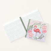 Rosa Flamingo, Vogel, Aquarell Notizblock (Innenseite)