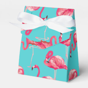 Rosa Flamingo-Vögel auf türkisfarbenem Hintergrund Geschenkschachtel