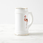 Rosa Flamingo-Vogel Lineart-57567 Kaffeetasse (VorderseiteRechts)