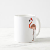Rosa Flamingo-Vogel Lineart-57567 Kaffeetasse (VorderseiteRechts)