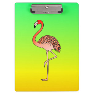 Rosa Flamingo-Vogel Lineart-57567 Kaffeetasse Klemmbrett