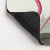 Rosa Flamingo von Vögeln Amerikas Mousepad (Ecke)