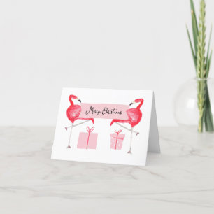 Rosa Flamingo Weihnachten Retro Tropischer Urlaub