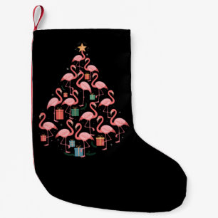 Rosa Flamingo Weihnachtsbaum Flamingos Urlaub Kleiner Weihnachtsstrumpf