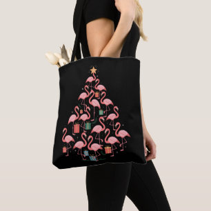 Rosa Flamingo Weihnachtsbaum Flamingos Urlaub Tasche