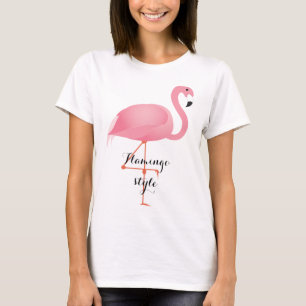 Rosa Flamingoart-Mutterschafts-Shirt T-Shirt