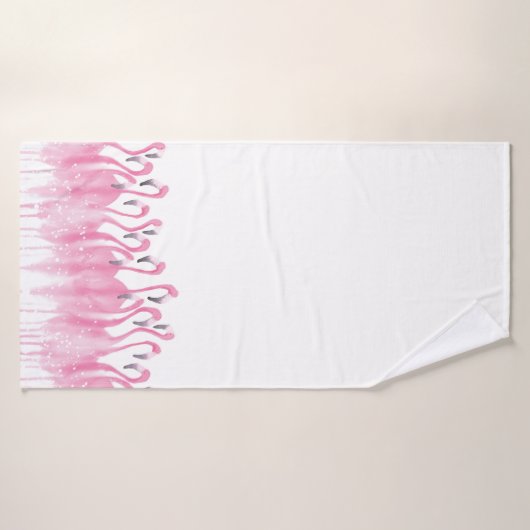 Rosa Flamingobadtuch Badehandtuch (Badehandtuch)