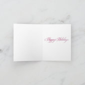 Rosa Flamingoeis-Skatenkarte Feiertagskarte (Innenseite)