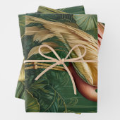 Rosa Flamingoes mit feiner Küche, Coconut Grove Geschenkpapier Set (Beispiel)