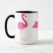 Rosa Flamingokaffee-Tasse Tasse (Links)