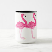 Rosa Flamingokaffee-Tasse Tasse (Zentrum)