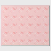 Rosa Flamingopapier | Personalisierter Text Geschenkpapier (Flach)