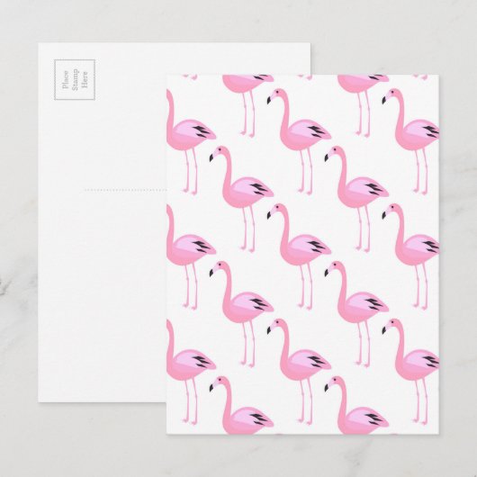 Rosa Flamingos 2 2 Postkarte (Vorne/Hinten)