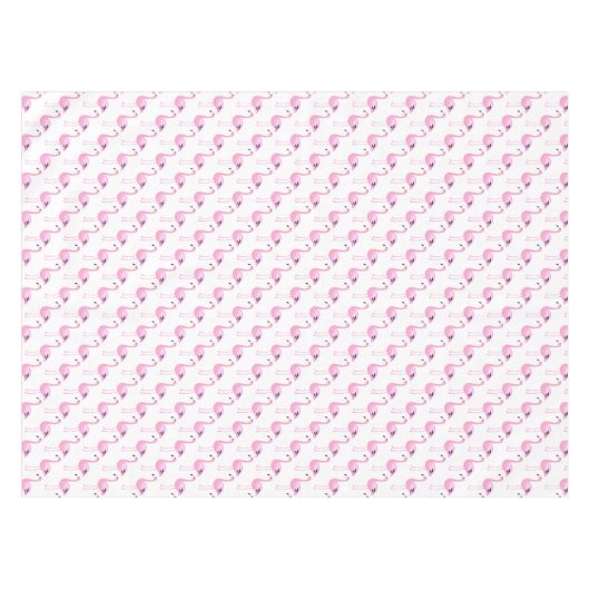 Rosa Flamingos 2 2 Tischdecke (Vorderseite (Horizontal))