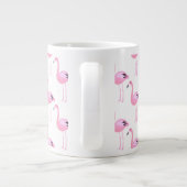 Rosa Flamingos 2 Jumbo-Tasse (Rückseite)