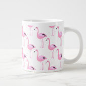 Rosa Flamingos 2 Jumbo-Tasse (Rechts)