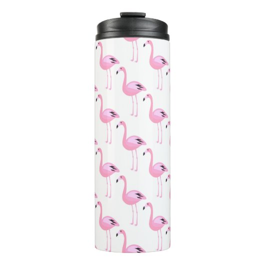 Rosa Flamingos 2 Thermosbecher (Vorderseite)