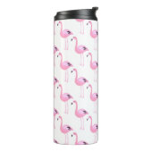 Rosa Flamingos 2 Thermosbecher (Nach links gedreht)
